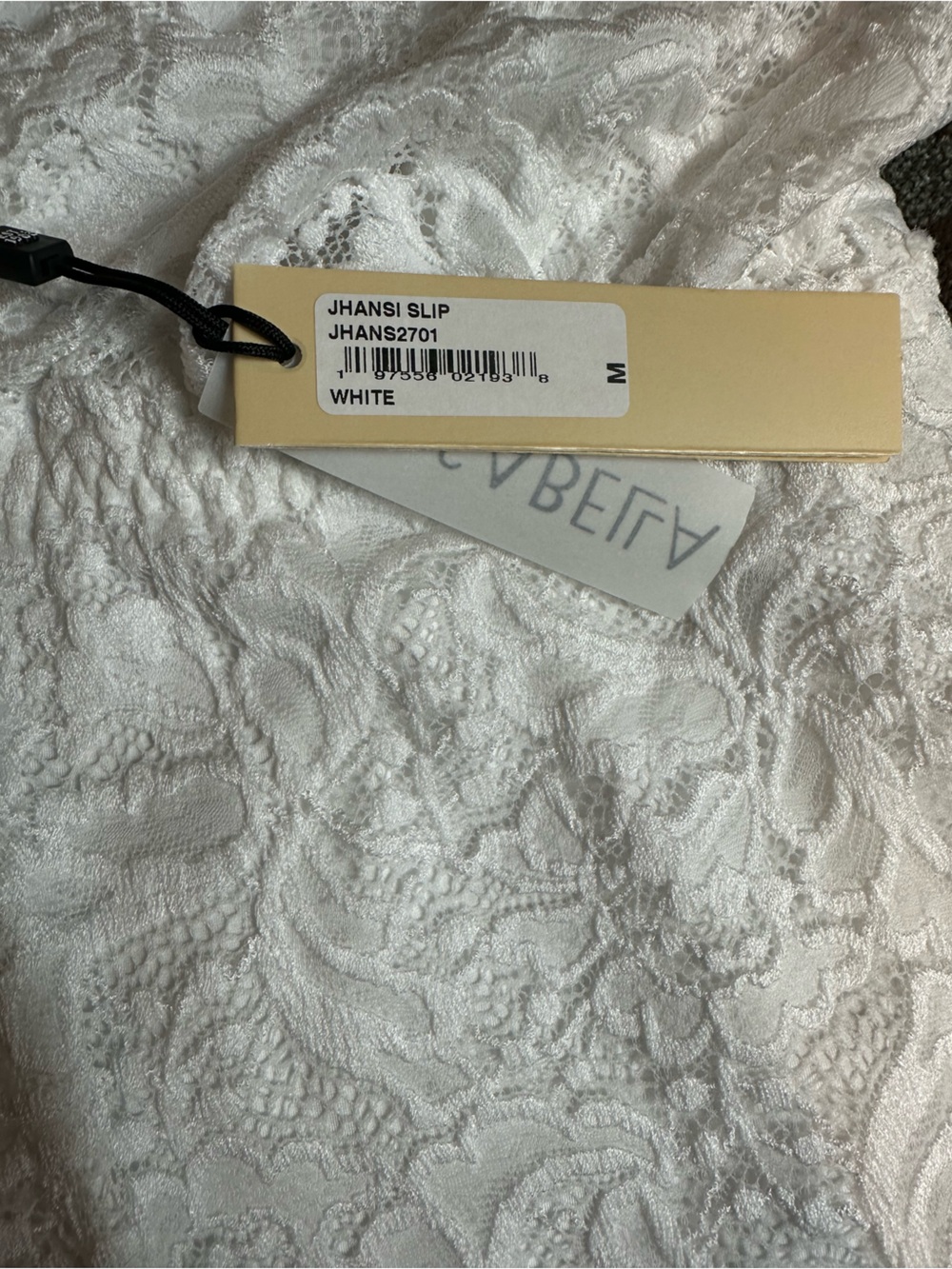 NWT Cosabella Jhansi White Lace Lined Slip Chemise Nightgown Size M - Picture 8 of 10